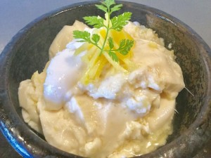 ジンジャーシロップ杏仁豆腐