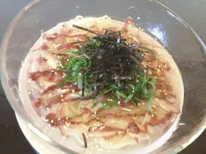 梅塩冷やし麺