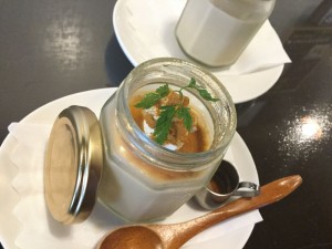 新ほうじ茶杏仁豆腐