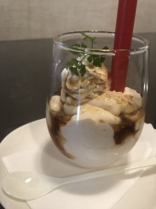 飲む杏仁豆腐黒蜜きなこ２